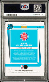 2021 Donruss Optic Cade Cunningham #161 Black Gold Prizm Choice Rookie #/8 PSA 9